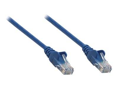 Intellinet Network Patch Cable, Cat6, 1.5m, Blue, Copper, U/UTP, PVC, RJ45, Gold Plated Contacts, Snagless, Booted, Polybag - Patch-Kabel - RJ-45