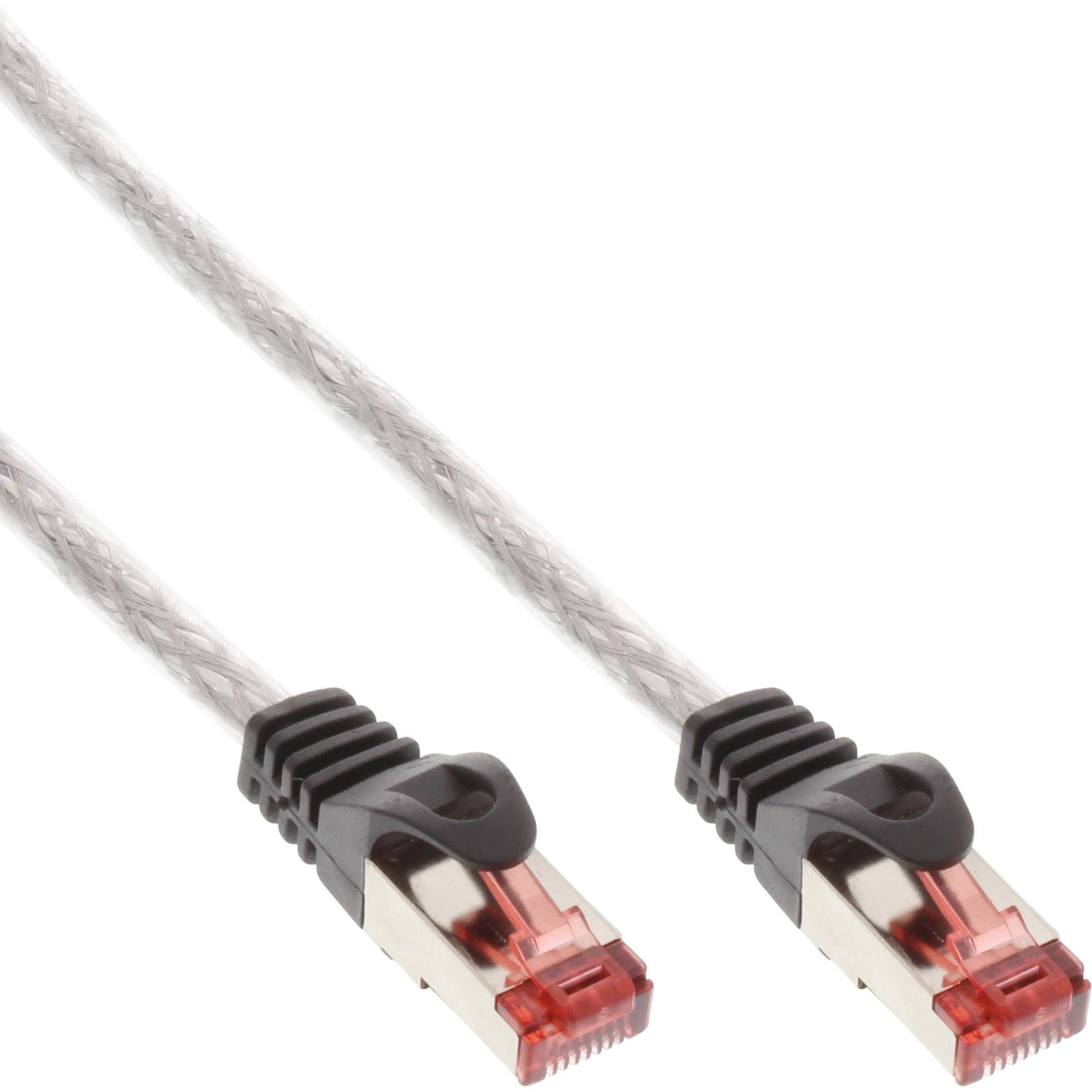 INLINE - Patchkabel - S/FTP (PiMf) - Cat.6 - 250MHz - PVC - Kupfer - transparent - 2m