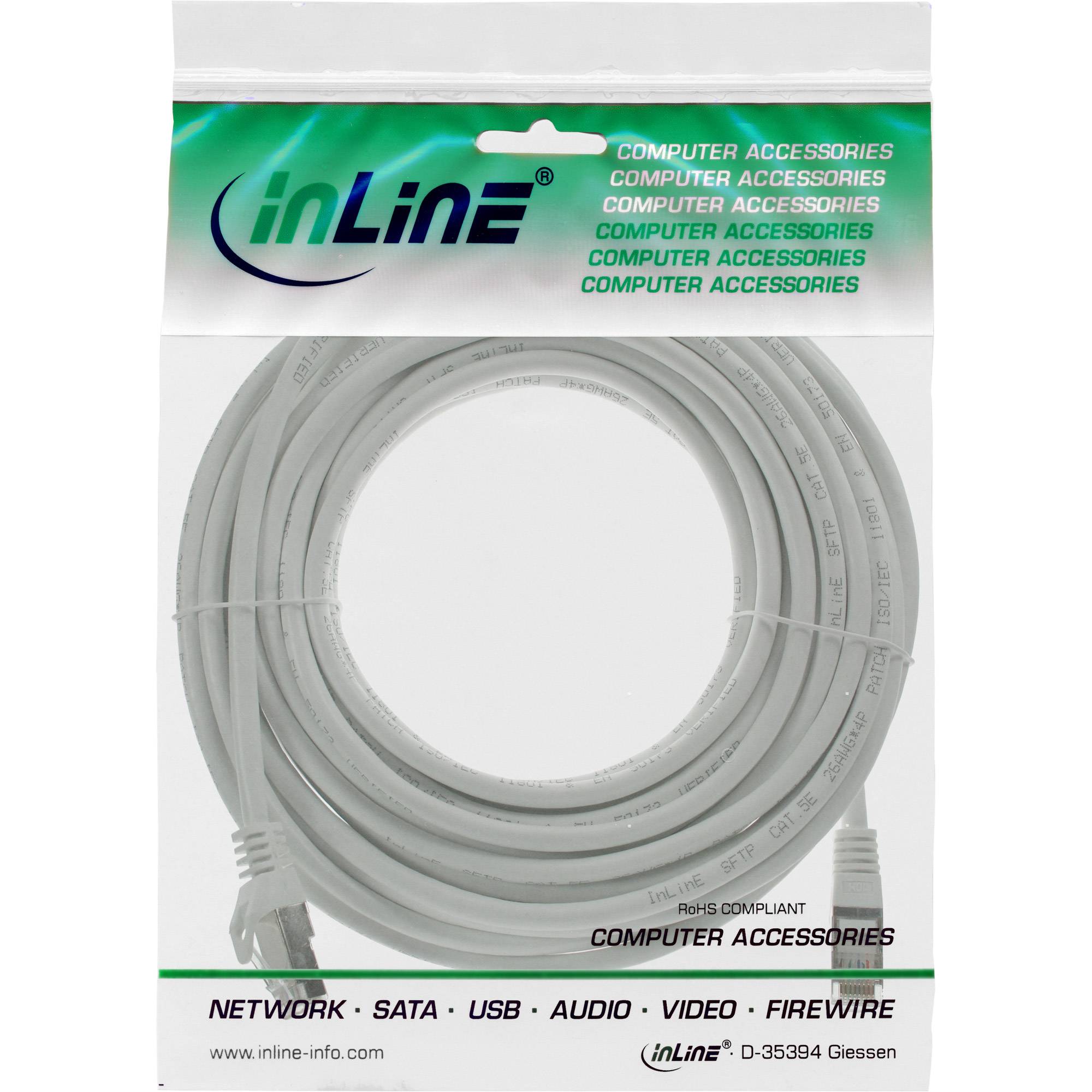 INLINE - Patchkabel - SF/UTP - Cat.5e - weiß - 30m
