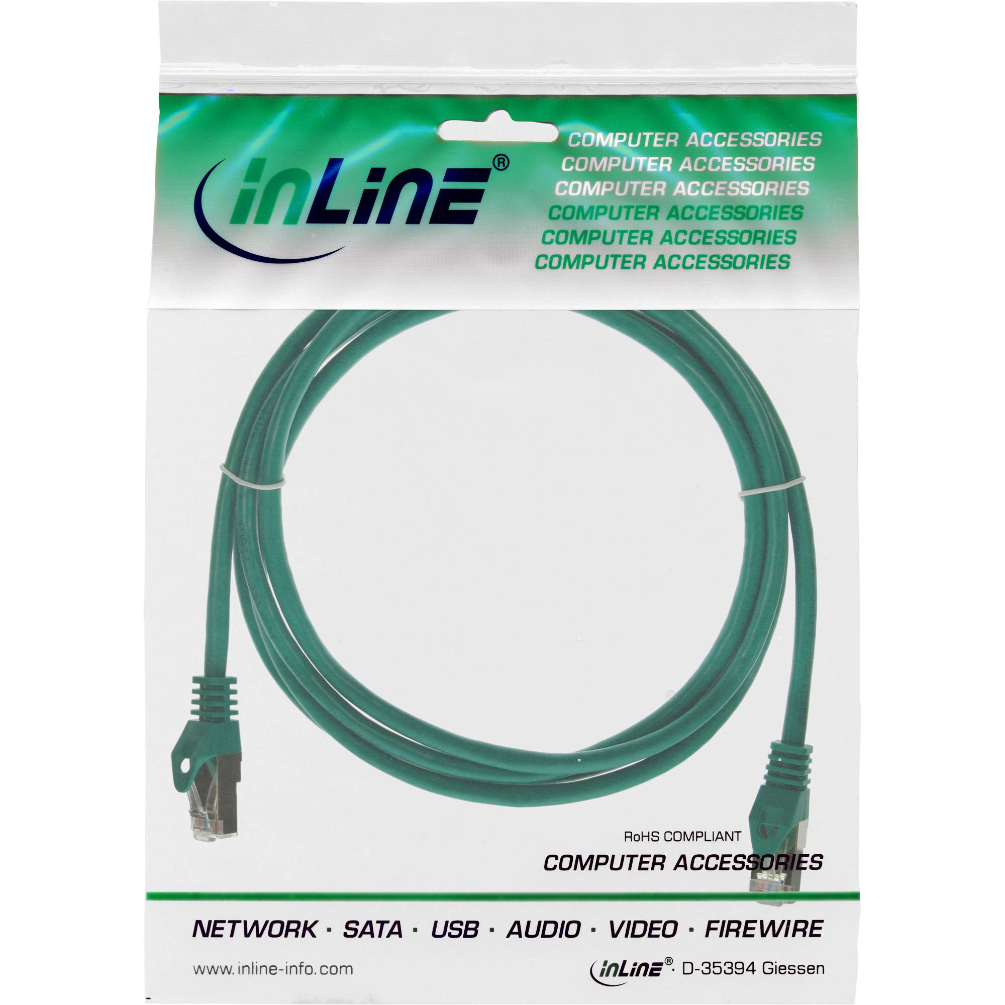 INLINE - Patchkabel - SF/UTP - Cat.5e - grün - 5m