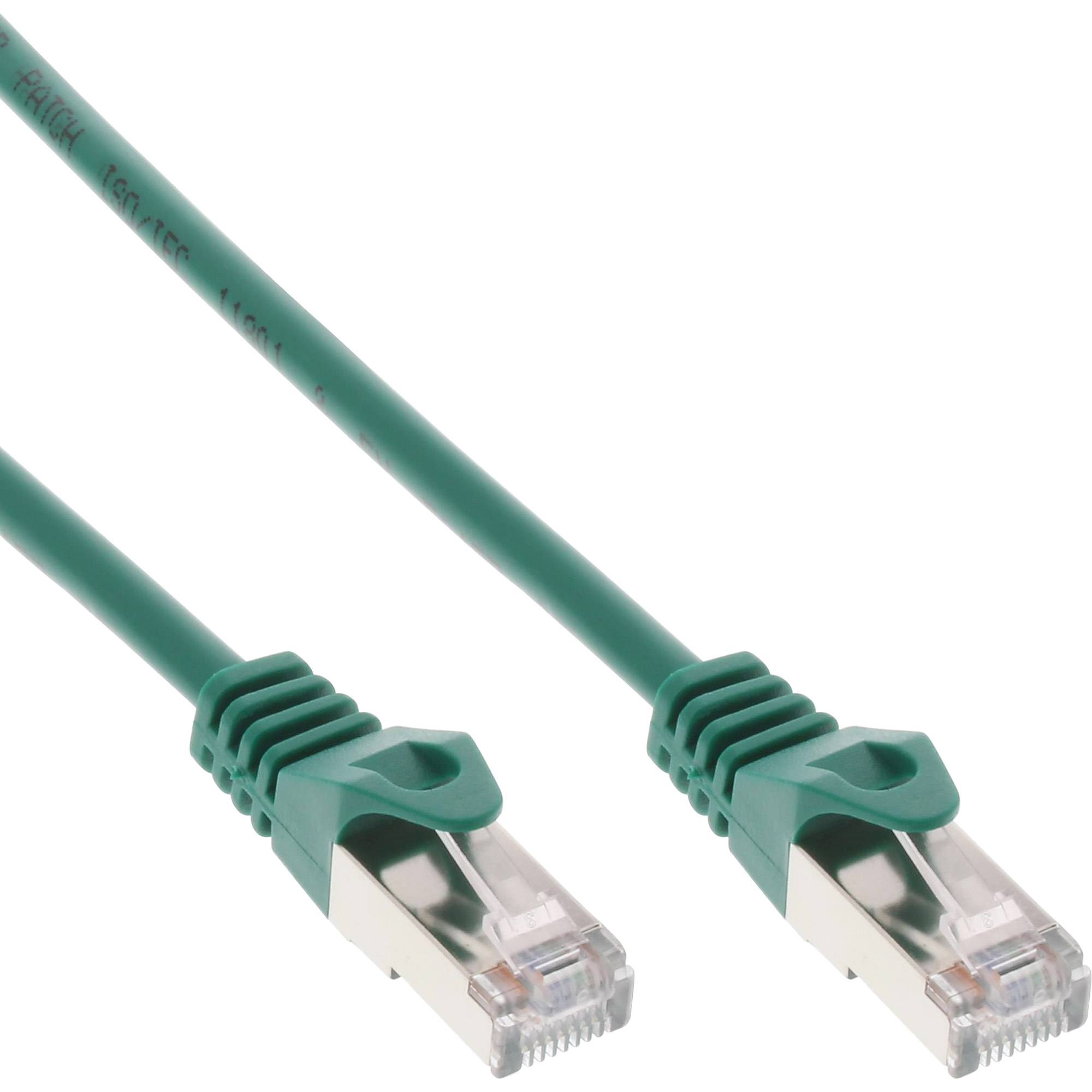 INLINE - Patchkabel - F/UTP - Cat.5e - grün - 0,3m