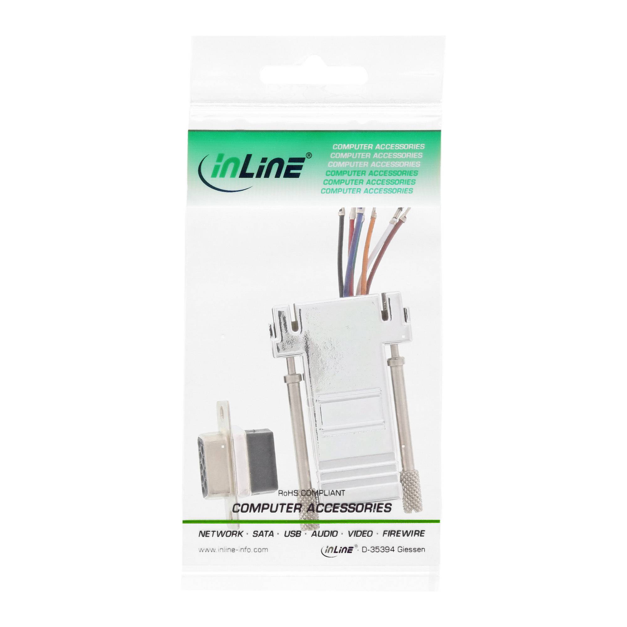 INLINE - Adapter - 9pol Sub D Buchse an RJ45 Buchse - metallisiert