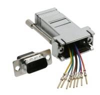 INLINE - Adapter - 9pol Sub D Buchse an RJ45 Buchse - metallisiert