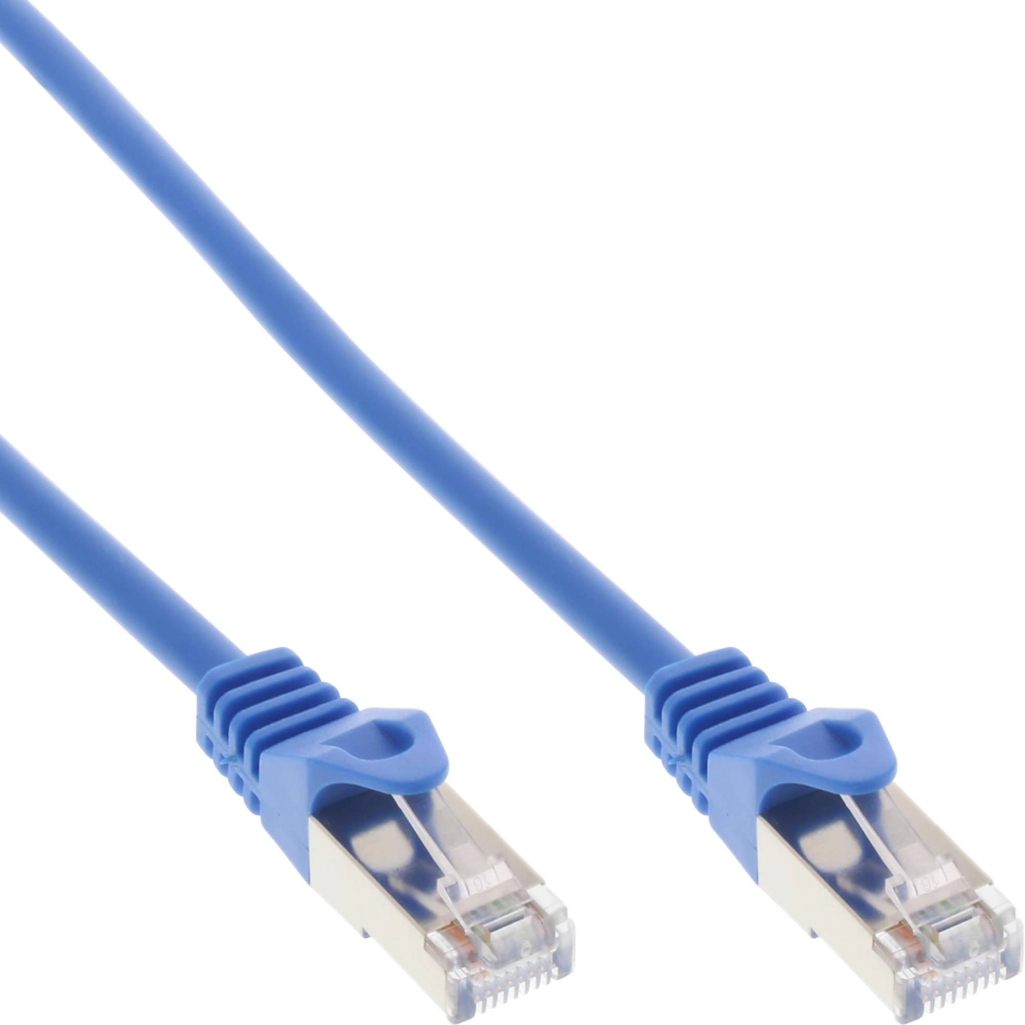 INLINE - Patchkabel - F/UTP - Cat.5e - blau - 0,3m