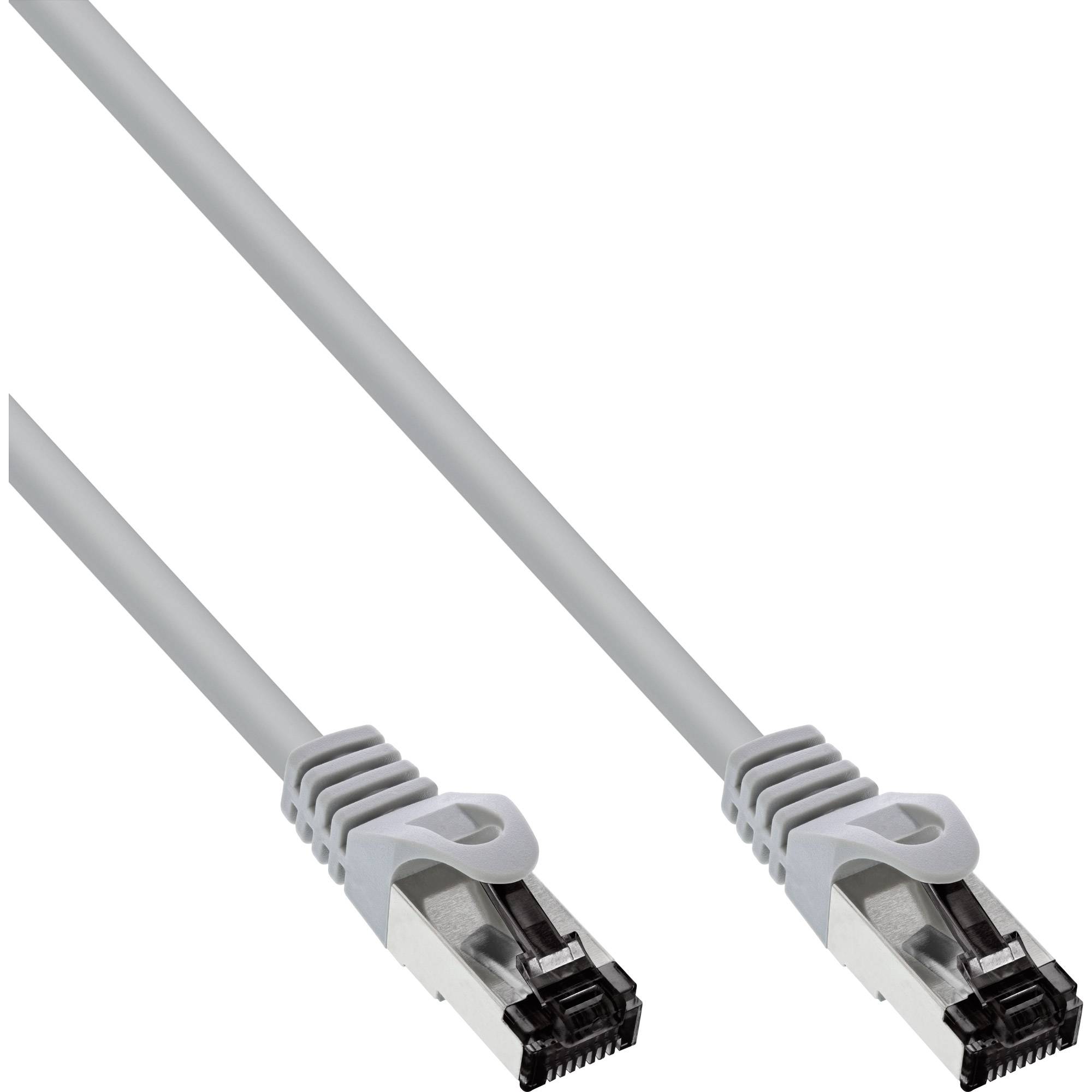 INLINE - Patchkabel - S/FTP (PiMf) - Cat.8.1 - 2000MHz - halogenfrei - grau - 0,25m