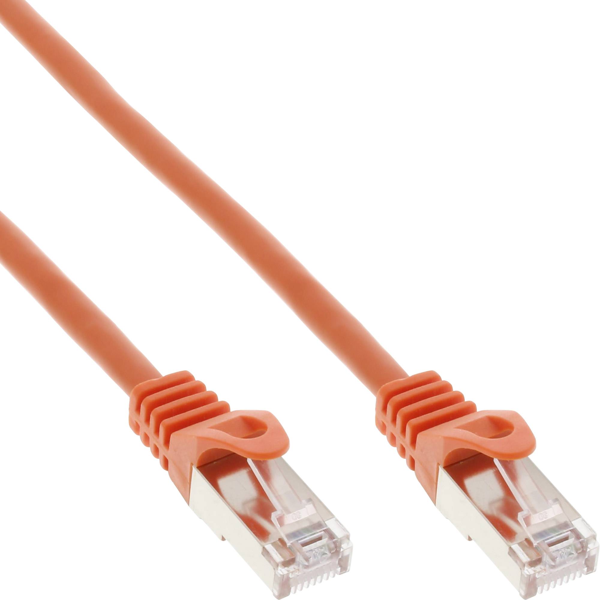 INLINE - Patchkabel - SF/UTP - Cat.5e - orange - 0,3m