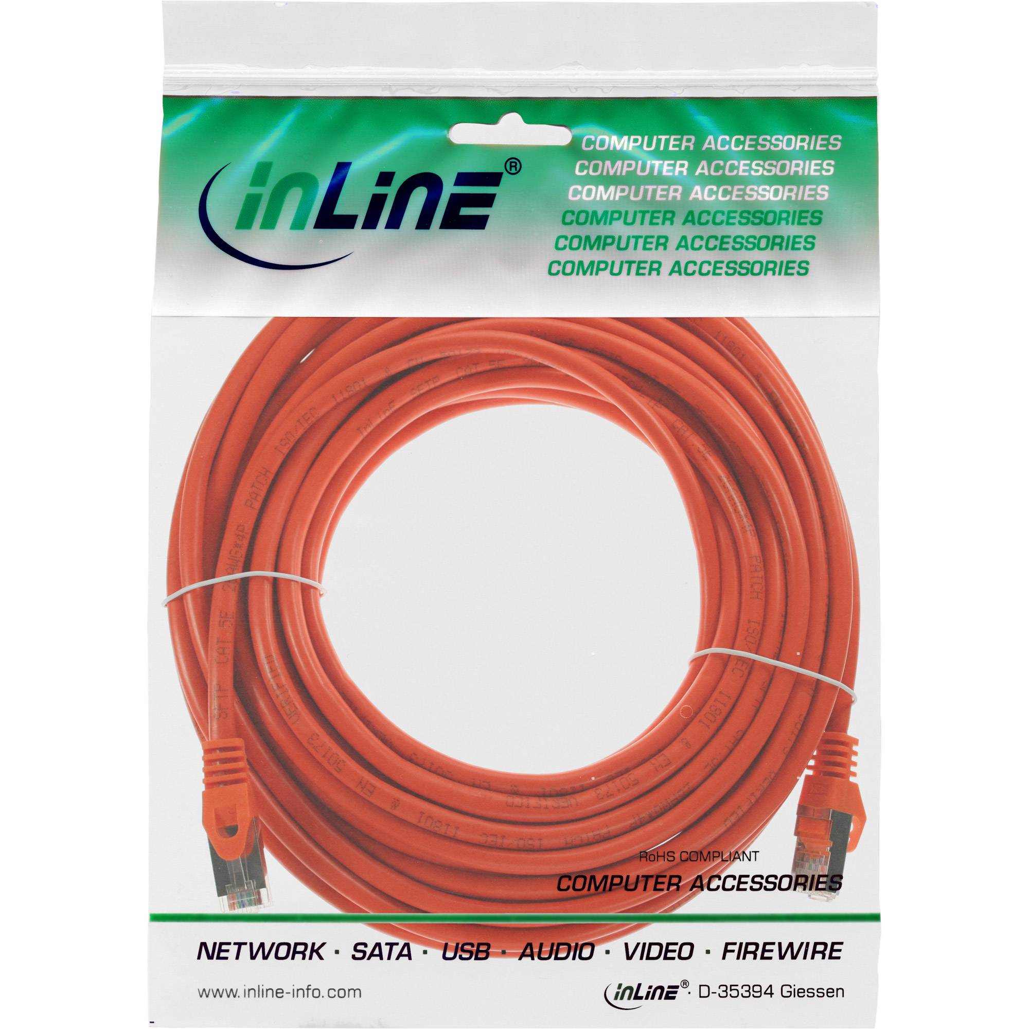 INLINE - Patchkabel - SF/UTP - Cat.5e - orange - 7,5m