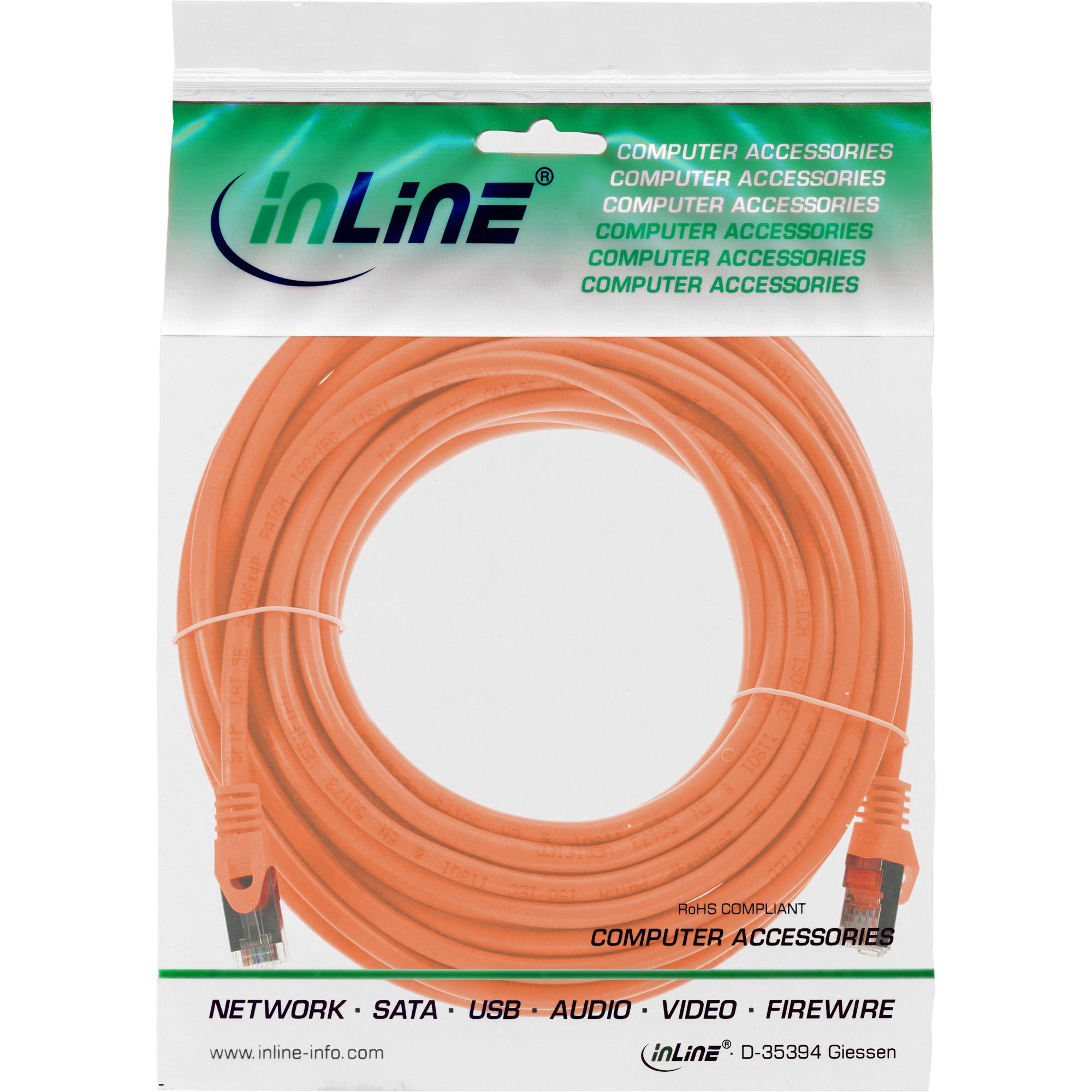INLINE - Patchkabel - SF/UTP - Cat.5e - orange - 7,5m
