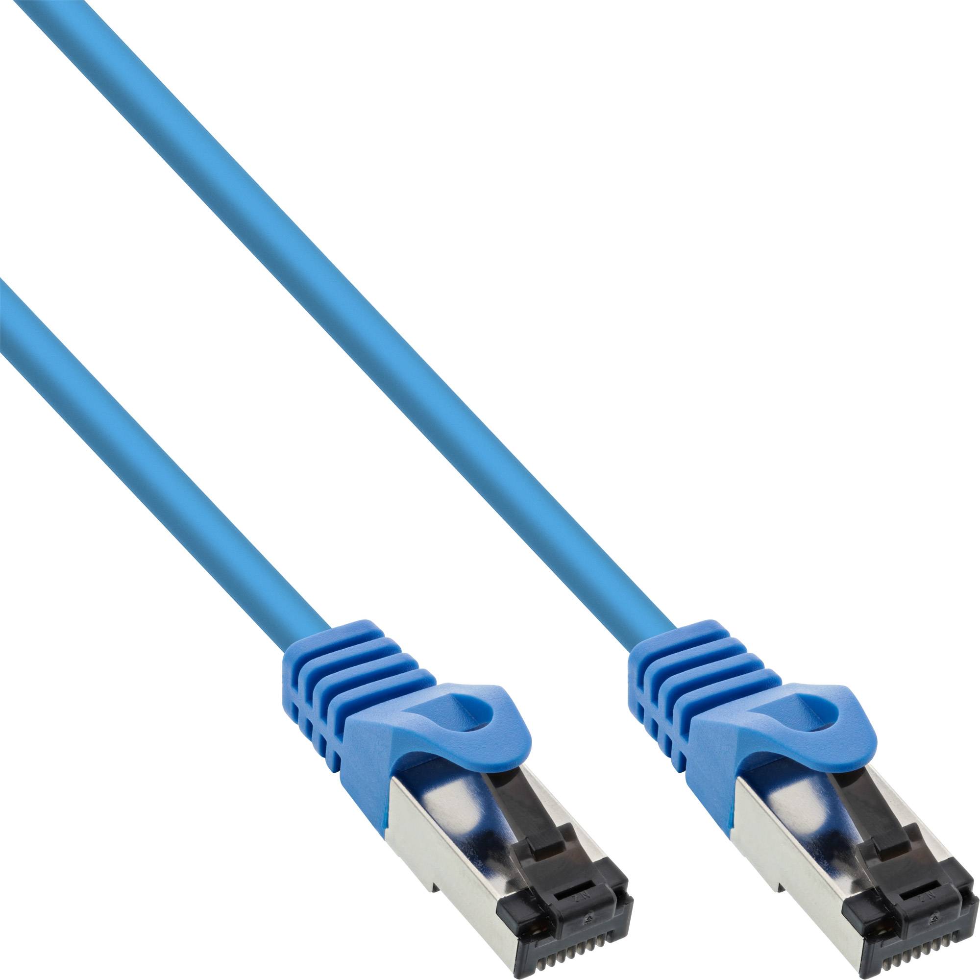 INLINE - Patchkabel - S/FTP (PiMf) - Cat.8.1 - 2000MHz - halogenfrei - blau - 5m