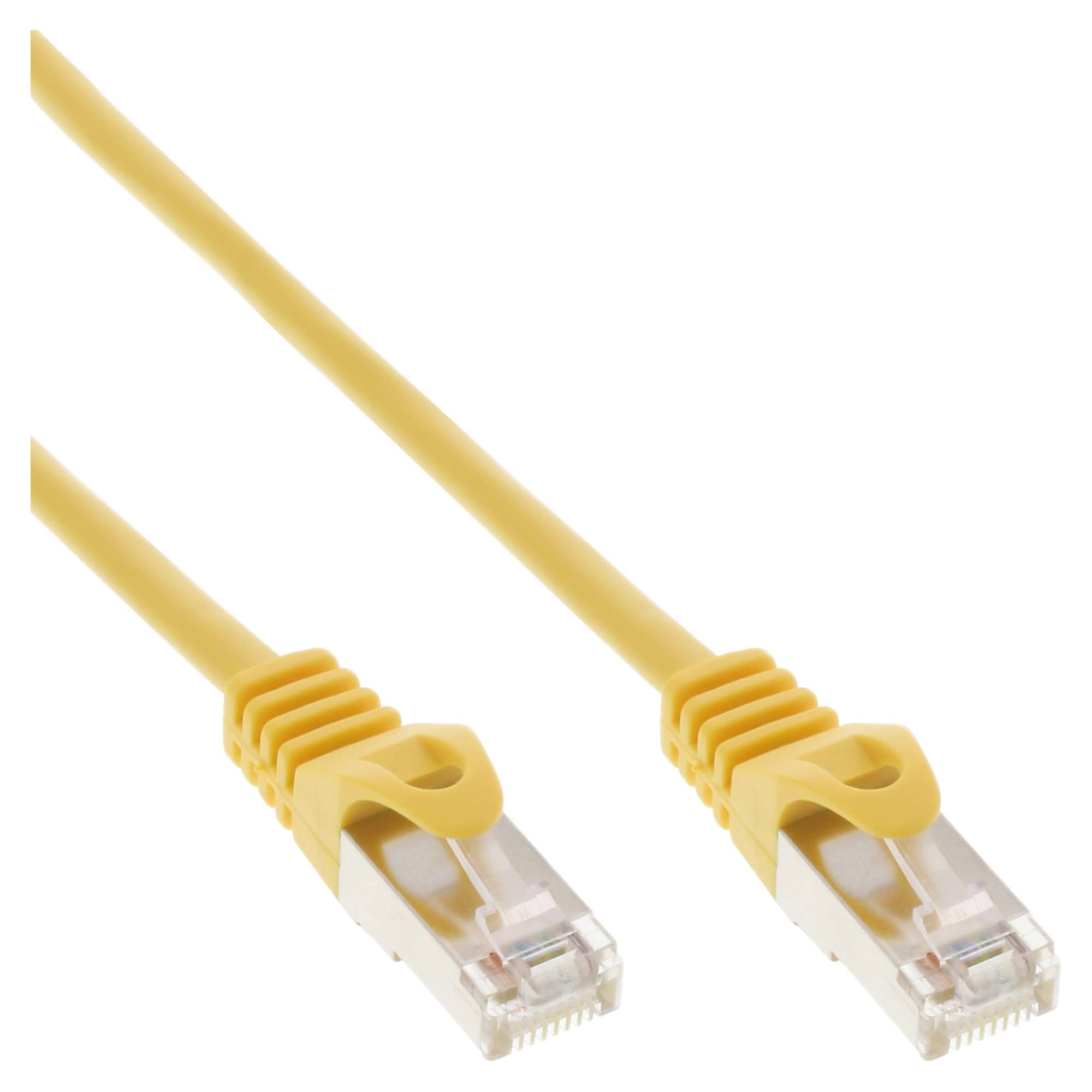 INLINE - Patchkabel - F/UTP - Cat.5e - gelb - 1m