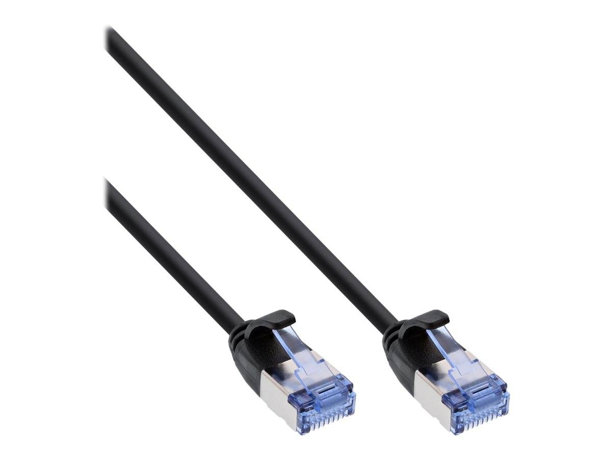INLINE - Patchkabel slim - U/FTP PiMf - Cat.6A - schwarz - 7,5m
