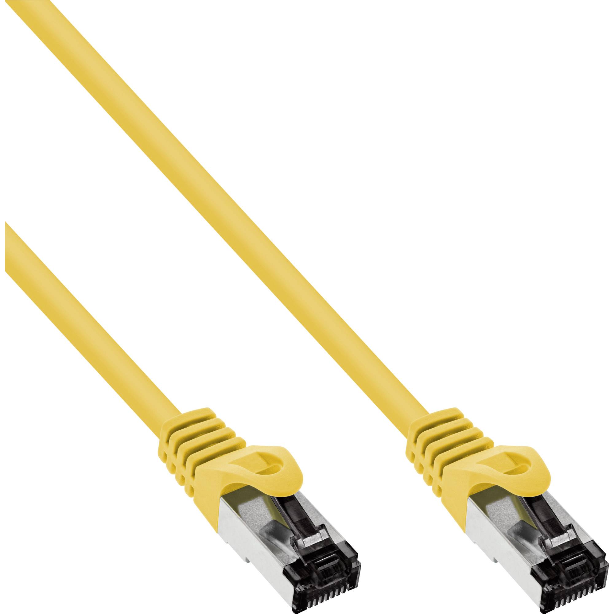 INLINE - Patchkabel - S/FTP (PiMf) - Cat.8.1 - 2000MHz - halogenfrei - gelb - 0,5m