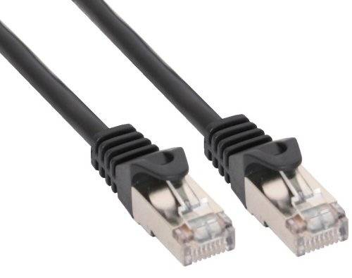 INLINE - Patchkabel - SF/UTP - Cat.5e - schwarz - 25m