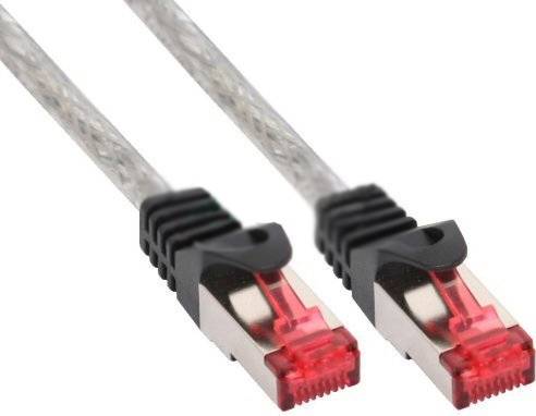 INLINE - Patchkabel - S/FTP (PiMf) - Cat.6 - 250MHz - PVC - Kupfer - transparent - 1m