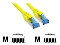 INLINE - Patchkabel - S/FTP (PiMf) - Cat.6A - halogenfrei - gelb - 1m