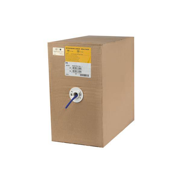 StarTech.com 1000 ft Bulk Cat6 Ethernet Cable - Stranded - CM-Rated for In-Wall Use - Cat 6 UTP Patch Cable - Blue (WIRC6PATBLRL)