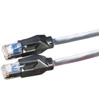 HELOS - Draka Patchkabel S/FTP Cat 6a HQ TM31 ISO/IEC grau 0.3m - Netzwerk - CAT 6a