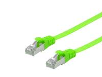 Equip Cat.6A U/FTP Flat Patchkabel, 0.5m, Grün, 0,5 m, Cat6a, U/FTP (STP), RJ-45, RJ-45