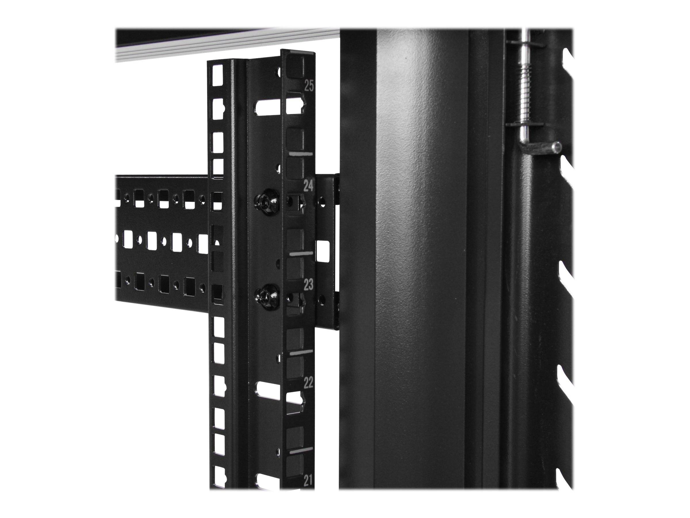 StarTech.com 32U 19" Server Rack Cabinet, Adjustable Depth 6-32 inch, Lockable 4-Post Network/Data/AV Equipment Rack Enclosure with Glass Door