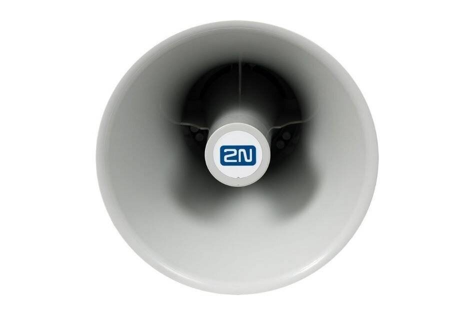 2N SIP Speaker Horn, Netzwerk Horn Lautsprecher, aktiv, max 7W, Mono, SIP, grau, IP67, 24VDC, PoE
