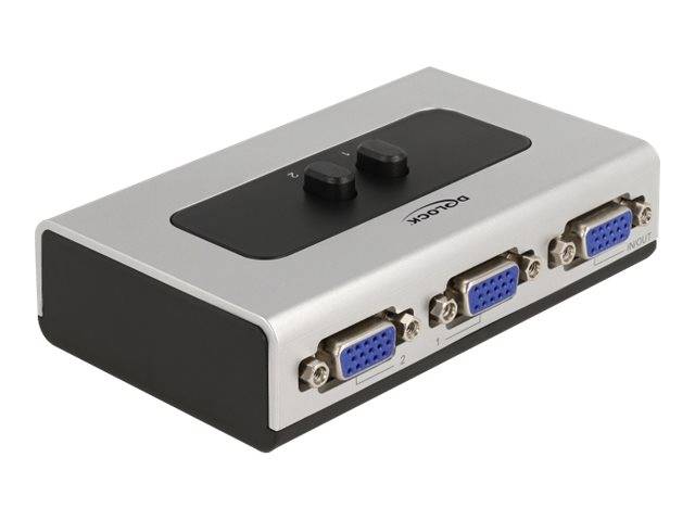 Delock Videoverteiler/-Switch - 2 x VGA - Desktop - Switch VGA 2 port manual bid