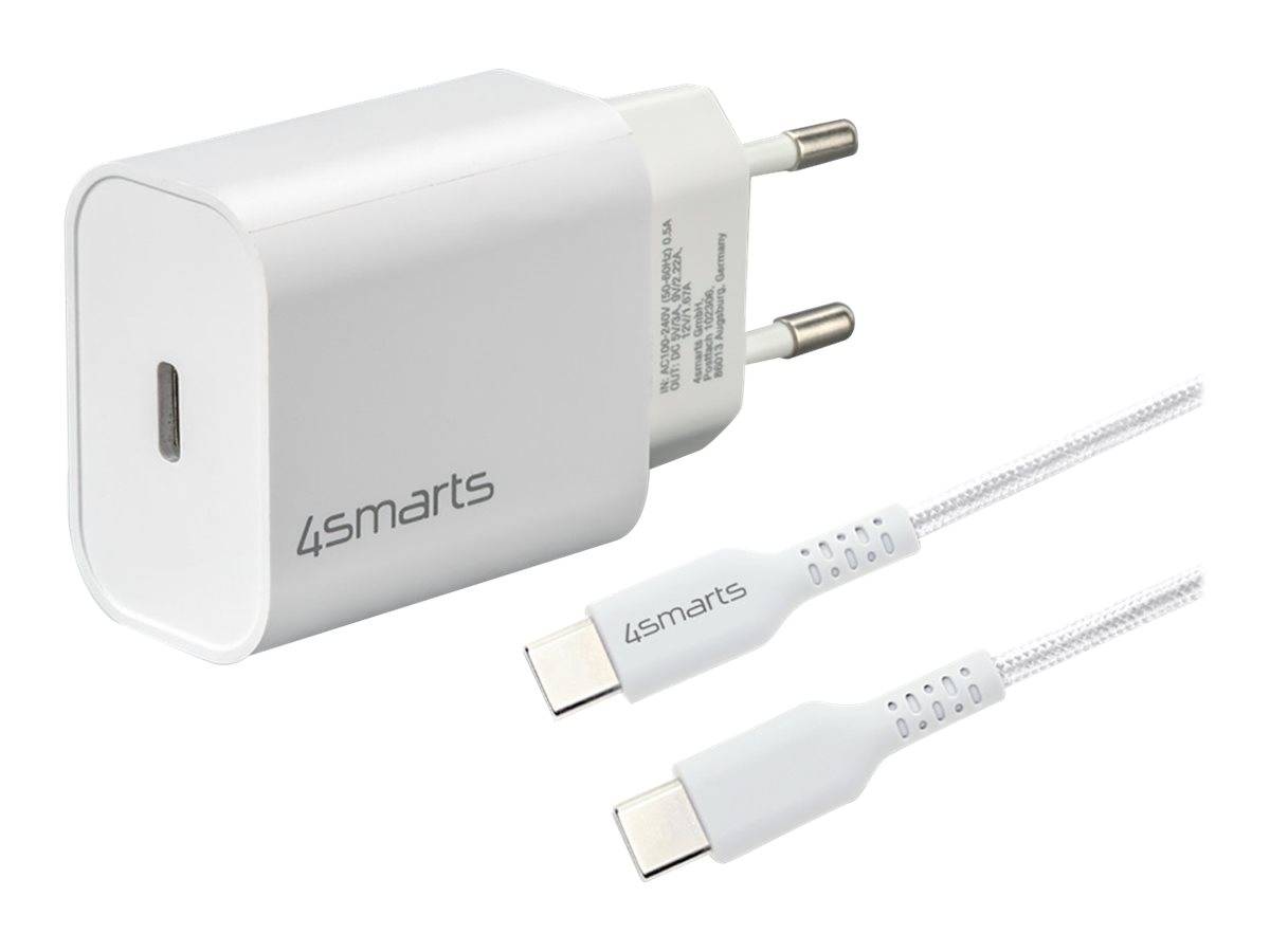 4smarts VoltPlug - Netzteil - 20 Watt - 3 A - PD (24 pin USB-C)