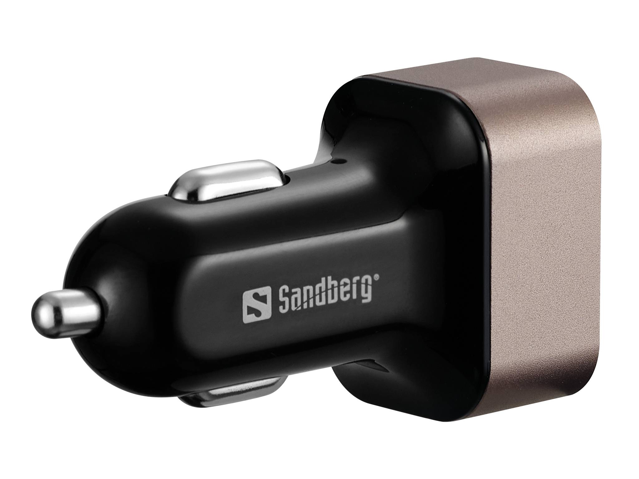 Sandberg - Auto-Netzteil - 24 Watt - 3 A - PD, QC 3.0 - 2 Ausgabeanschlussstellen (USB, USB-C)