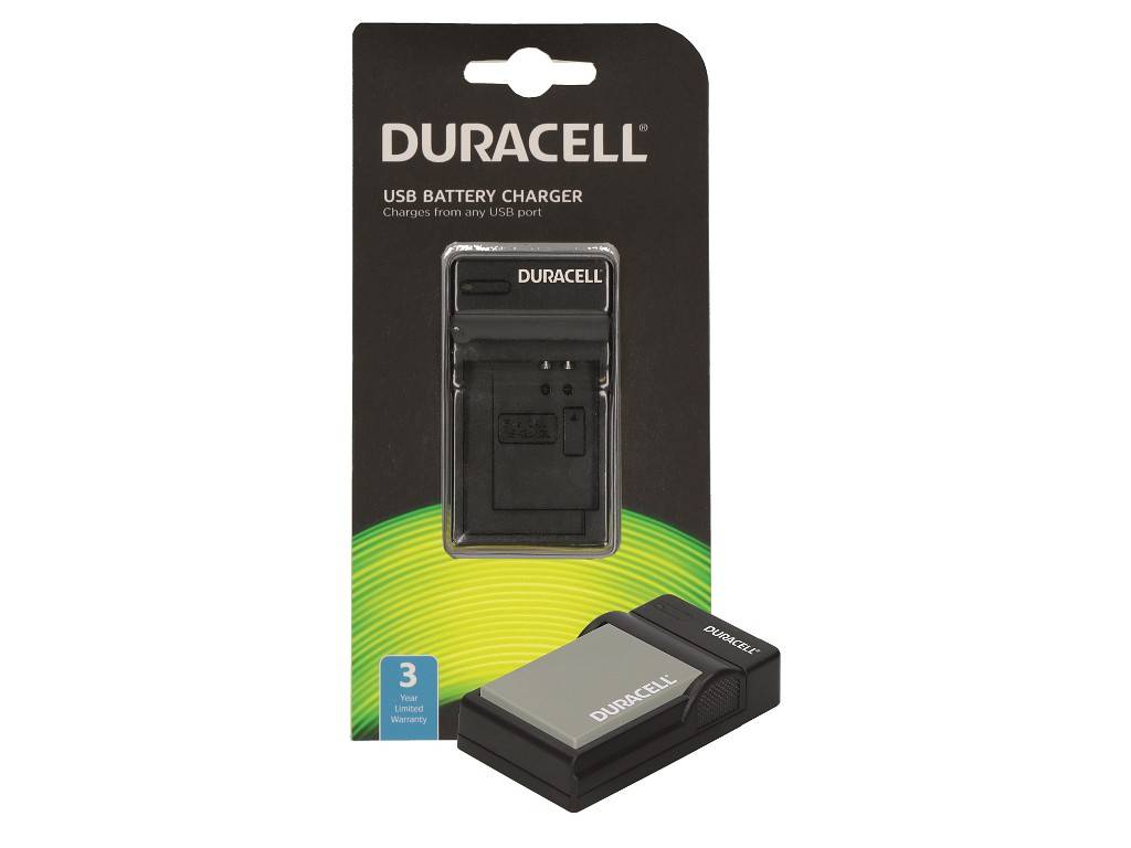 Duracell DRO5942, USB, Olympus BLN-1, Schwarz, Indoor Batterieladegerät, 5 V, 5 V