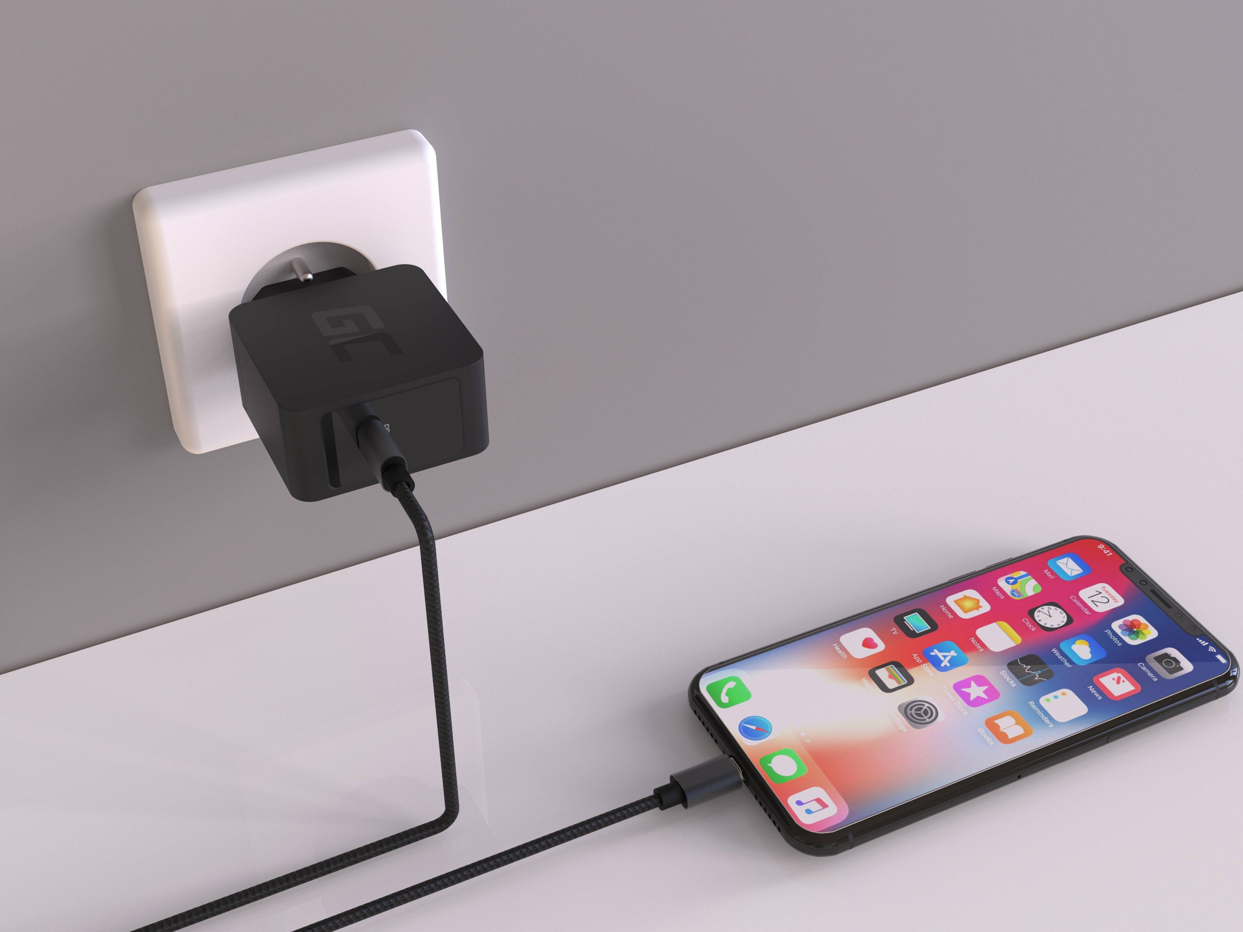 USB-Ladegerät USB-C 18W PD für Samsung Galaxy S8 S8+ S9 S9 Iphone X - 18W