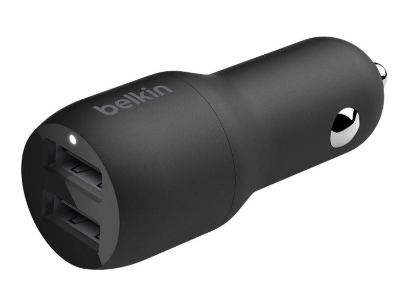 Belkin BOOST CHARGE Dual Charger - Auto-Netzteil - 24 Watt - 4.8 A - 2 Ausgabeanschlussstellen (USB)