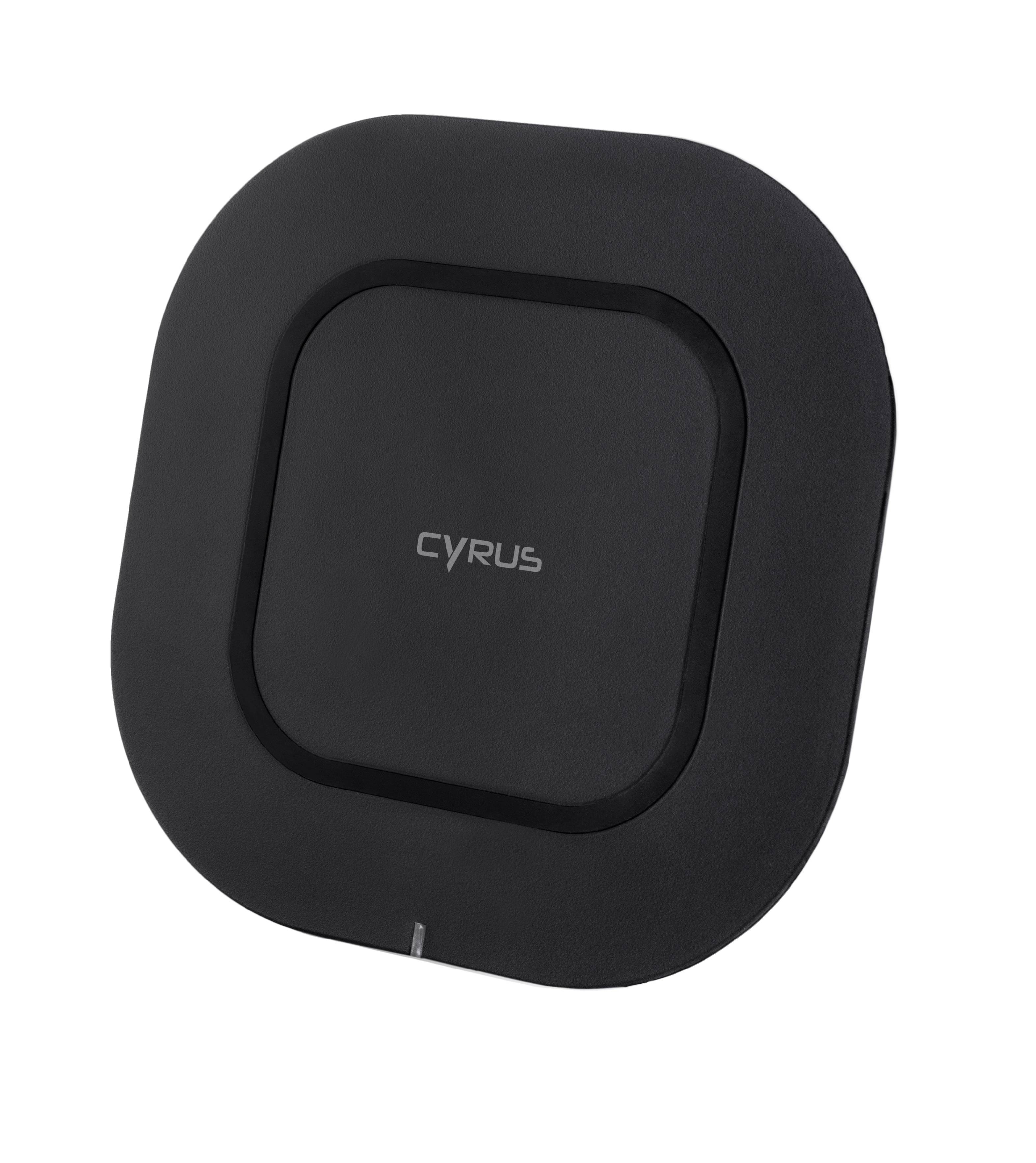 Cyrus CYR10500, Indoor, USB, 9 V, Kabelloses Aufladen, 1 m, Schwarz