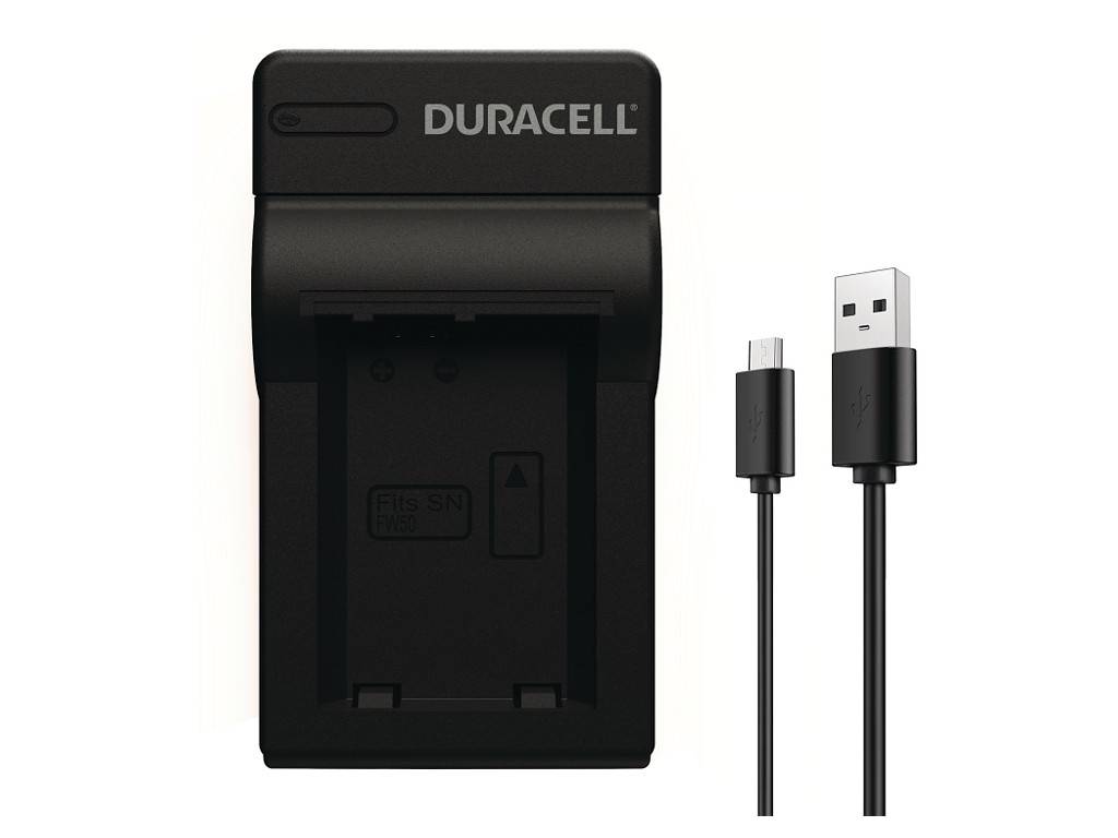 Duracell DRS5962, USB, Sony NP-FW50, Schwarz, Indoor Batterieladegerät, 5 V, 5 V