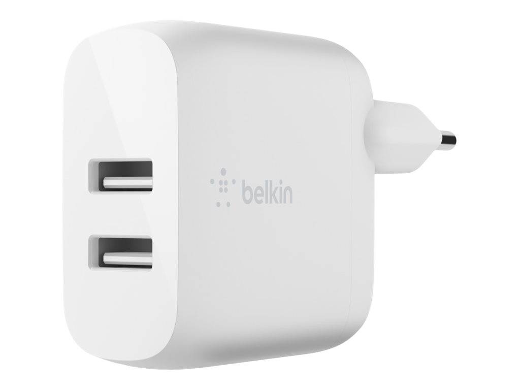 Belkin BOOST CHARGE - Netzteil - 40 Watt - Fast Charge, PD 3.0 - 2 Ausgabeanschlussstellen (2 x USB-C)