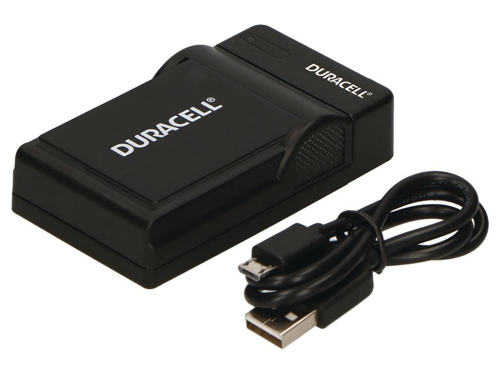 Duracell DRP5953, USB, Panasonic DMW-BCF10E, Schwarz, Indoor Batterieladegerät, 5 V, 5 V