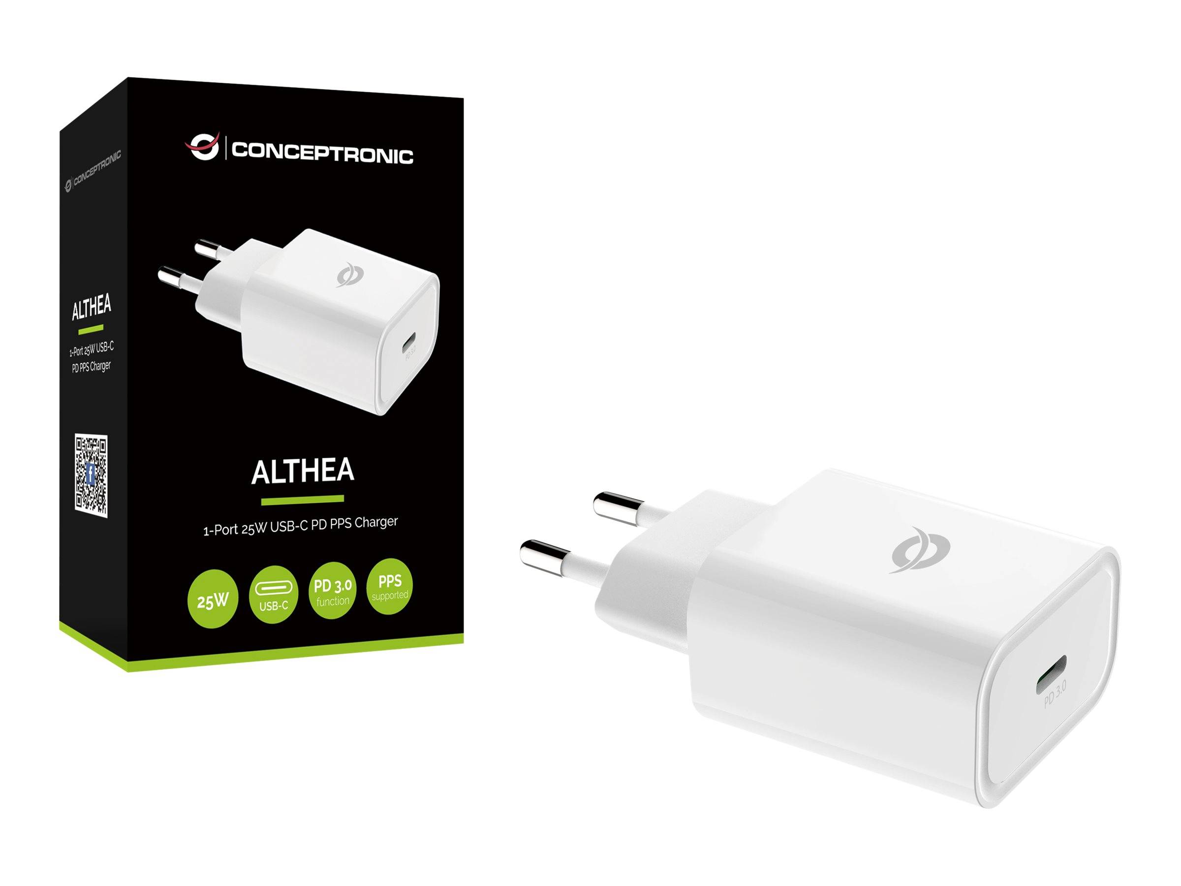 Conceptronic ALTHEA - Netzteil - 25 Watt - PD 3.0 (24 pin USB-C)
