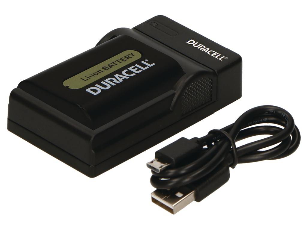 Duracell DRS5965, USB, Sony NP-FP50, 70, 90, 51, 71, 91, Schwarz, Indoor Batterieladegerät, 5 V, 5 V