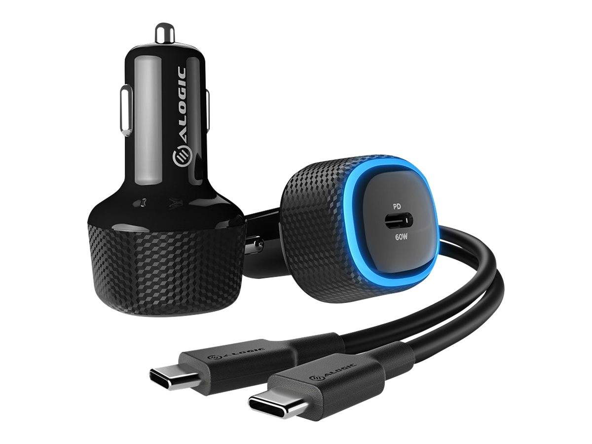 ALOGIC Rapid - Auto-Netzteil - 60 Watt - Fast Charge, PD (24 pin USB-C)