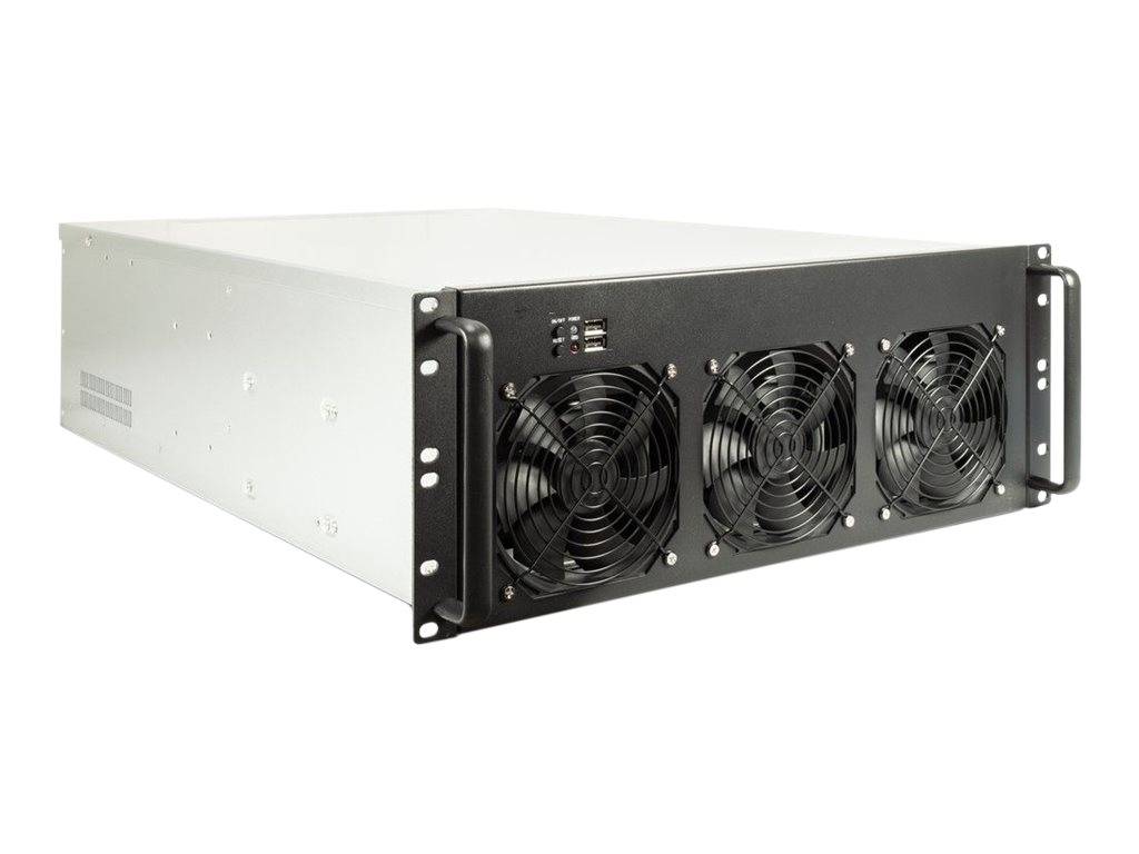 Inter-Tech 4F28 Mining - Rack-Montage - 4U - E-ATX - keine Spannungsversorgung (ATX)