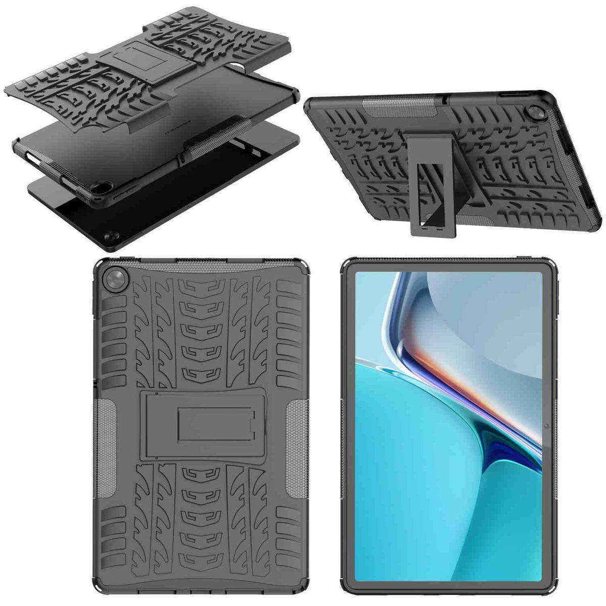 Für Oppo Realme Pad 10.4 Hybrid Outdoor Schutzhülle Case Schwarz Tasche Cover Etuis