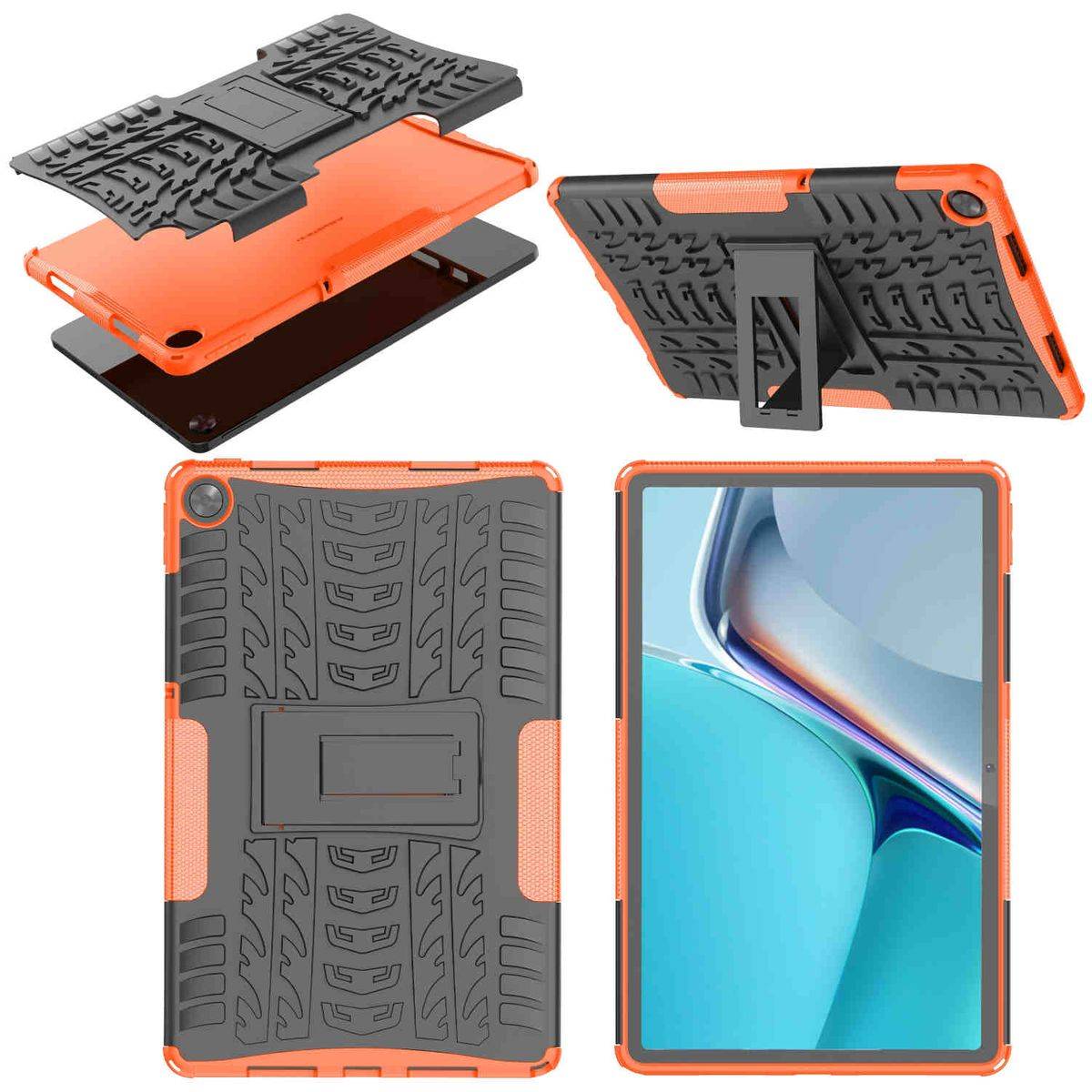 Für Oppo Realme Pad 10.4 Hybrid Outdoor Schutzhülle Case Orange Tasche Cover Etuis