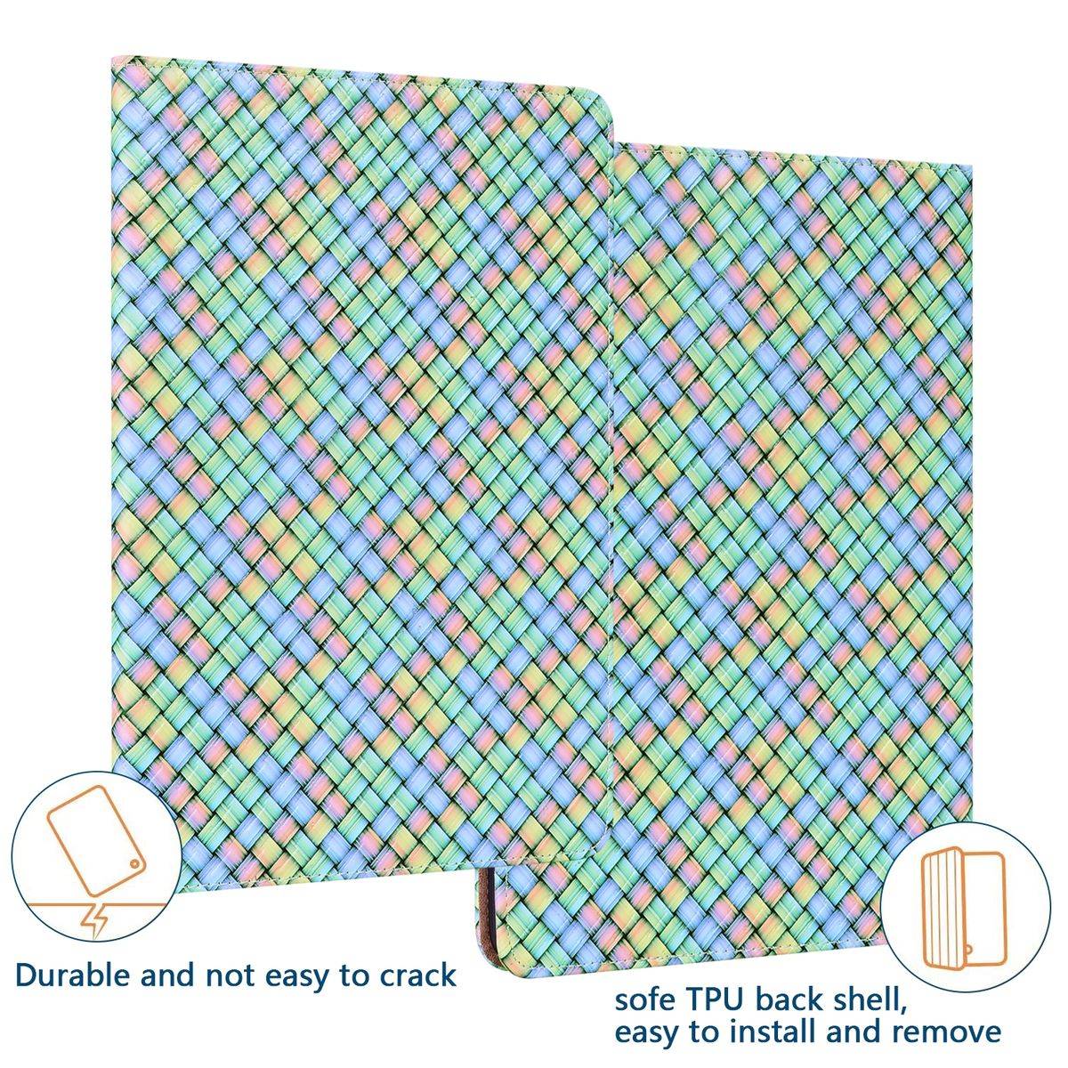 Für Samsung Galaxy Tab A8 2021 X205 X200 Design Muster Regenbogen Kunstleder Hülle Cover Tablet Tasche Case Neu