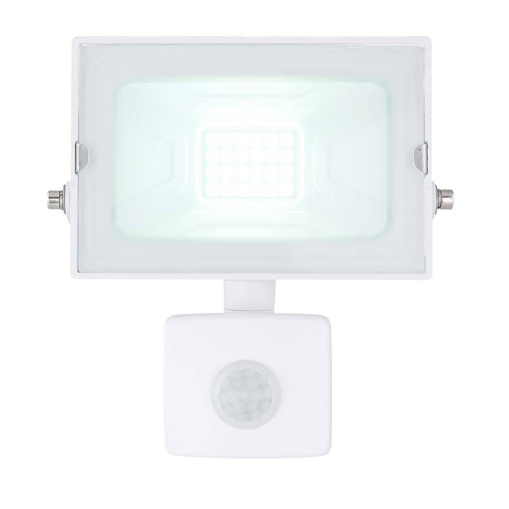 LED Außen Garten Spot Strahler Lampe Leuchte Sensor 1-3m ALU weiß Beleuchtung