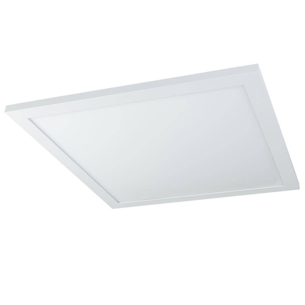 Smart Deckenleuchte mit Fernbedienung Deckenpanel Smart Home Tageslichtleuchte dimmbar, App-Steuerung CCT, 1x RGBW 36W 2400Lm, LxBxH 45x45x4,5 cm