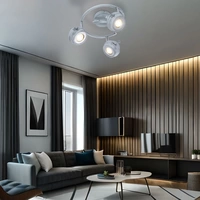 Spotleuchte Spotrondell Deckenlampe Deckenleuchte Wohnzimmerlampe Küche, 3 flammig Spots beweglich, Metall grau antik, 3x GU10 LED 5 Watt 340 Lumen Spotleuchte Spotrondell Deckenlampe Deckenleuchte Wohnzimmerlampe Küche, 3 flammig Spots beweglich, Metall grau antik, 3x GU10 LED 5 Watt 340 Lumen