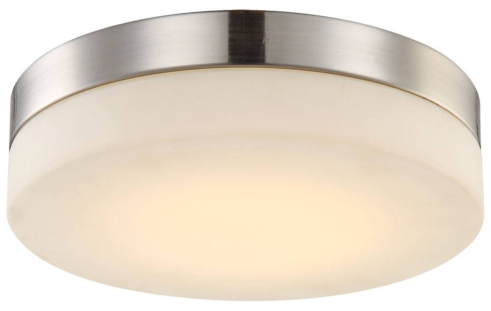 LED 18 Watt Deckenleuchte Nickel Glas Deckenlampe Beleuchtung Wohnzimmer