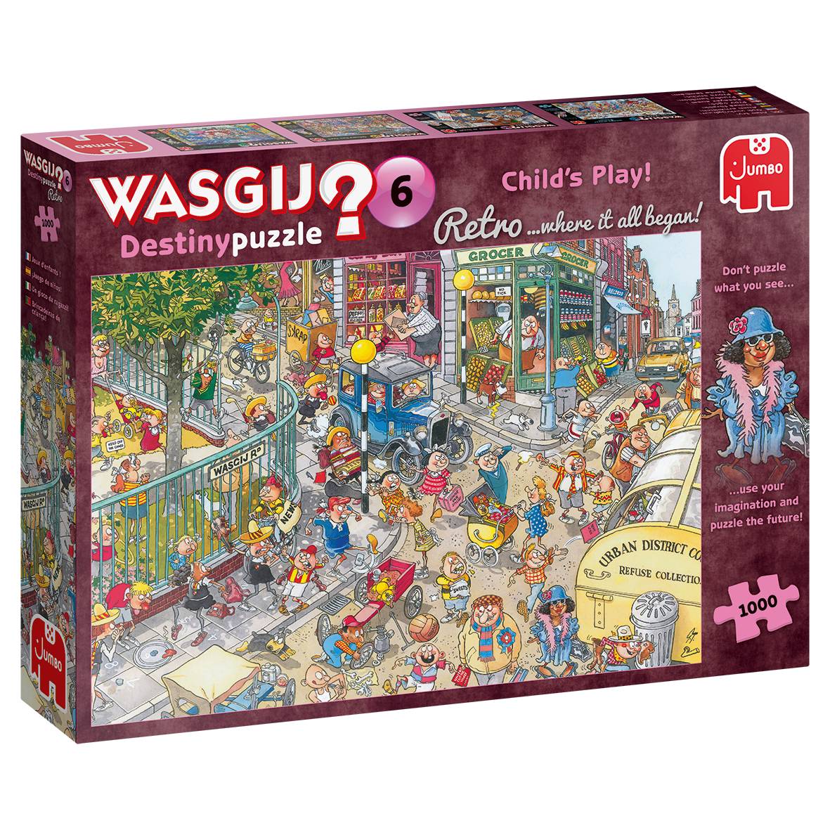 Wasgij Destiny Retro 6 Kinderspiel 1000 Teile Puzzle