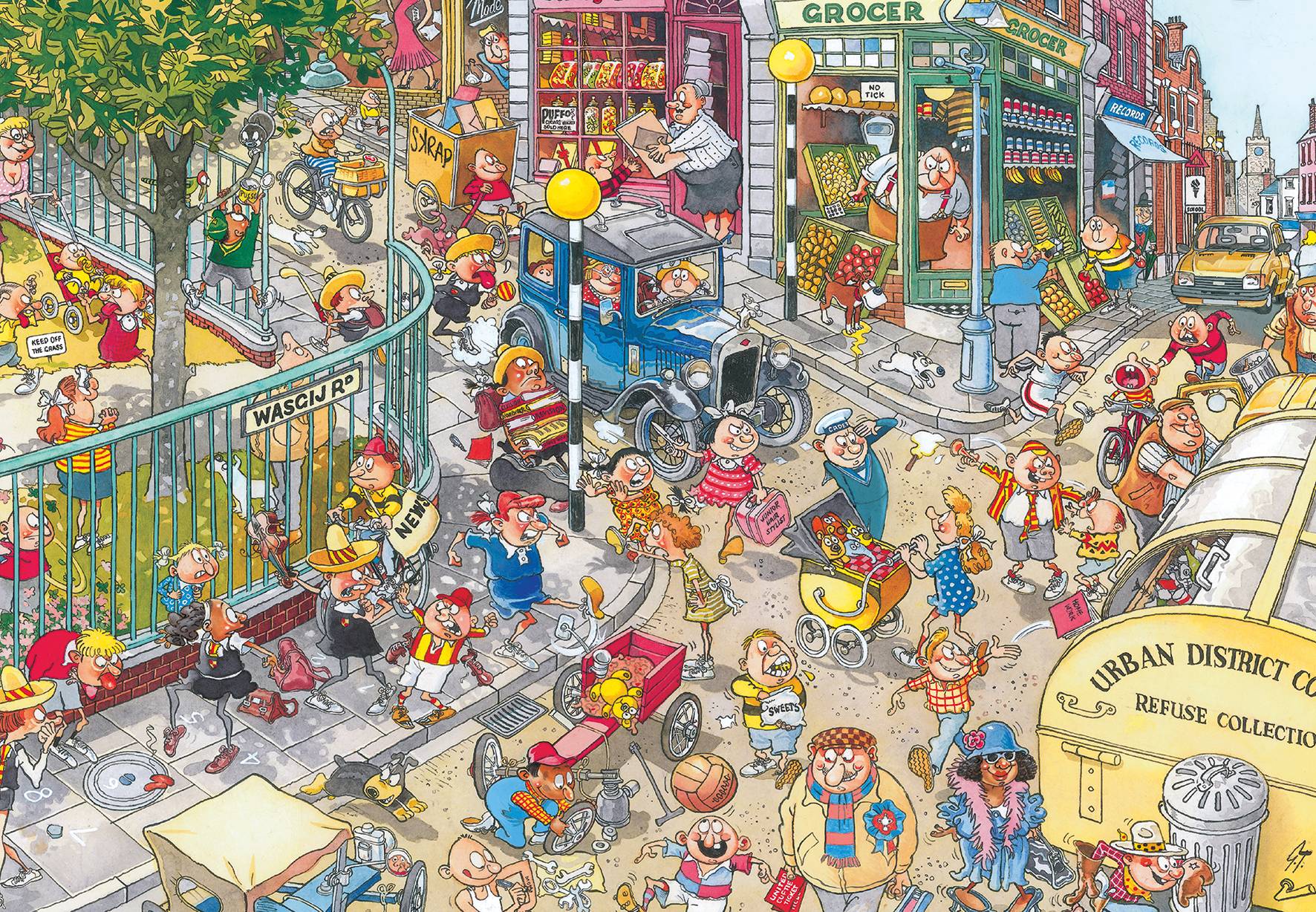 Wasgij Destiny Retro 6 Kinderspiel 1000 Teile Puzzle