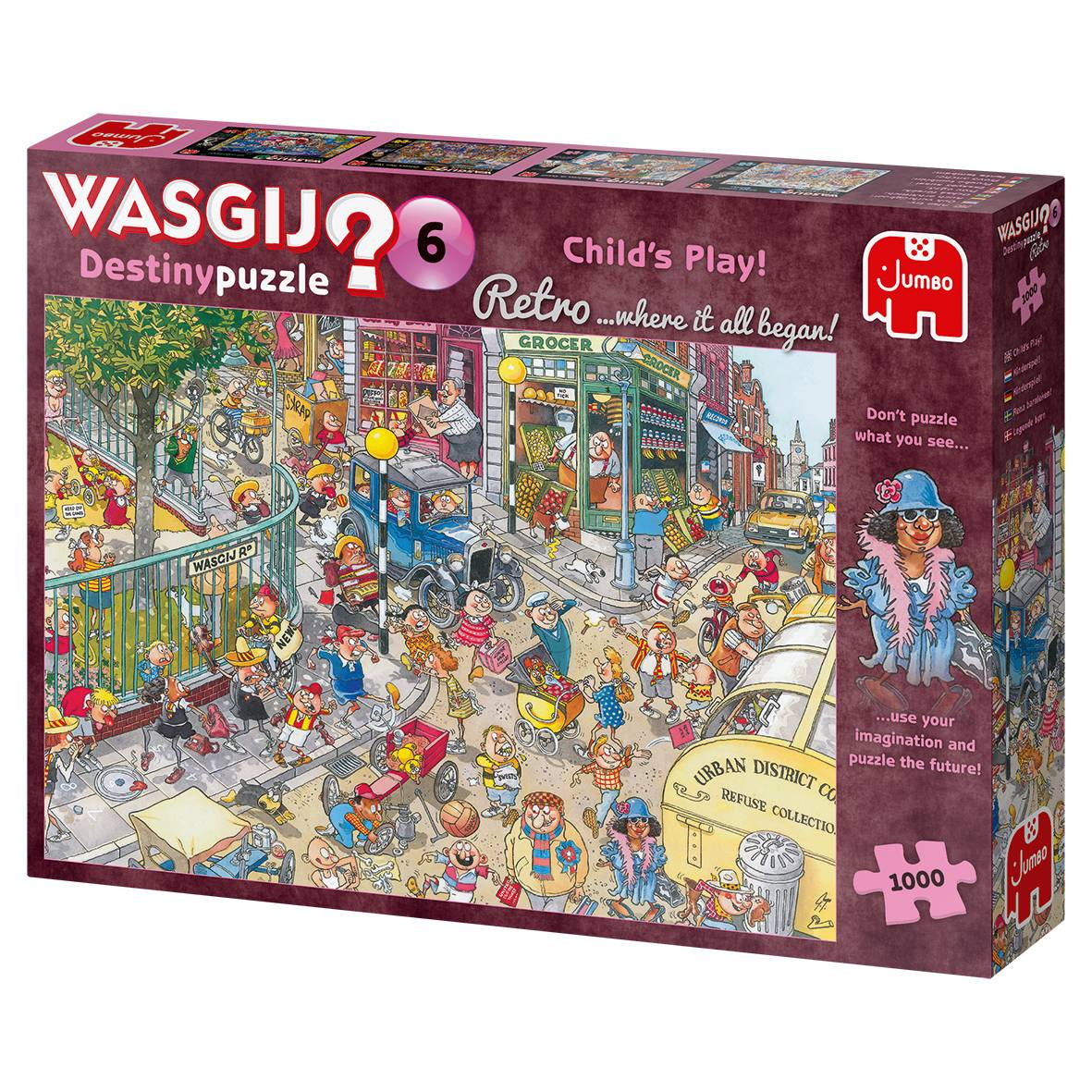 Wasgij Destiny Retro 6 Kinderspiel 1000 Teile Puzzle