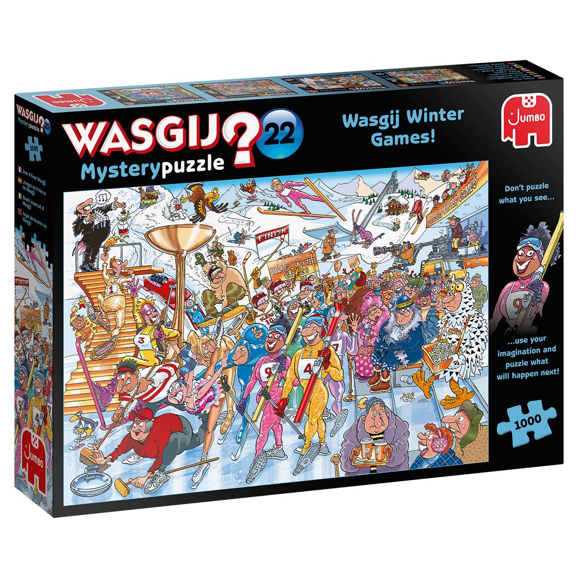 JUMBO 25012 Wasgij Mystery 22 Die Wasgij Winterspiele 1000 Teile Puzzle