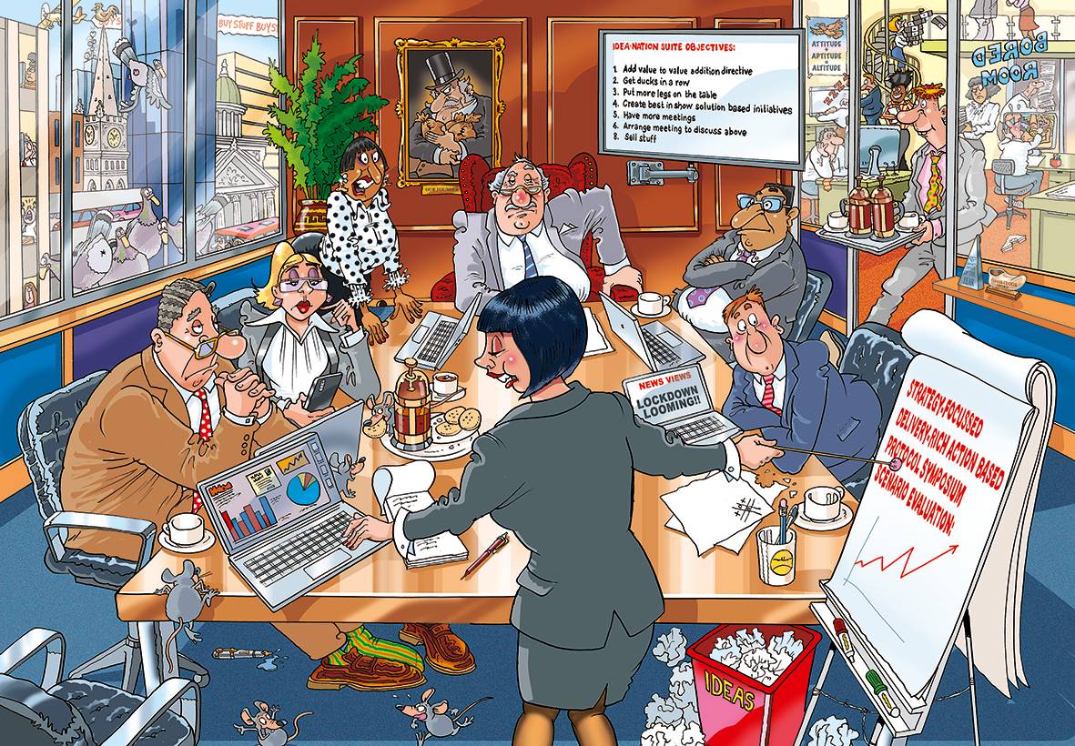 JUMBO 25013 Wasgij Destiny 24 Der ganz normale Wahnsinn 1000 Teile Puzzle